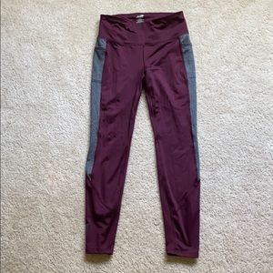 Maroon leggings